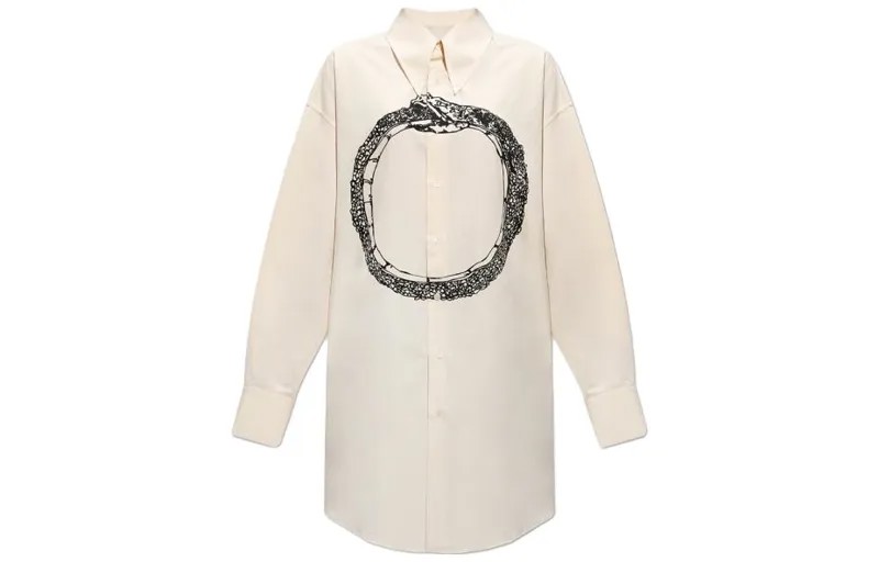 Рубашка женская кремовая Mm6 Maison Margiela