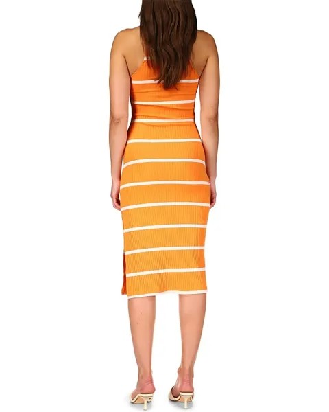 Платье Sanctuary Stripes For Days Midi, цвет Tangerine/White Stripe