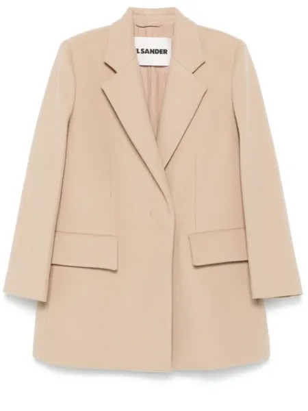 Jil Sander пальто пошитое на заказ, нейтральный цвет