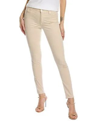 Белые бархатные женские джинсы скинни с высокой талией 7 For All Mankind