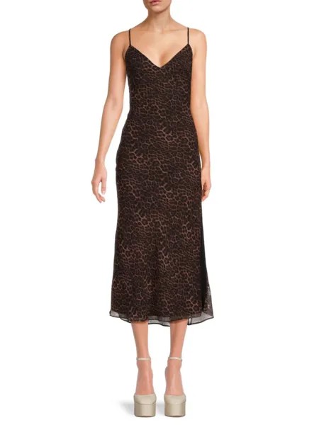 Платье-комбинация с цвет Leopardовым принтом Bardot, цвет Leopard