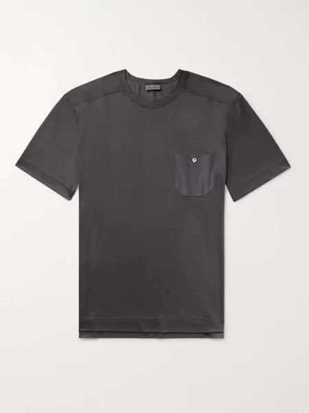 Пижамная футболка из смеси хлопка и модала Zimmerli, серый