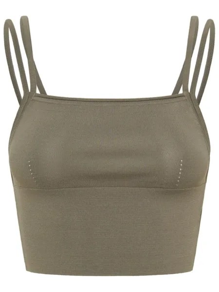 Dion Lee укороченный топ тонкой вязки, серый
