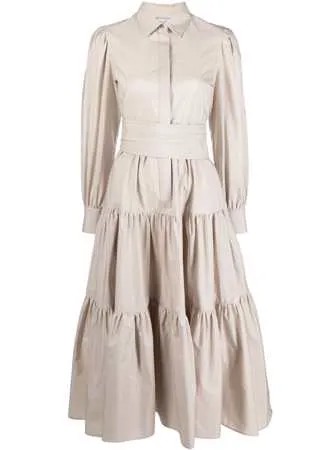 Max Mara ярусное платье-рубашка