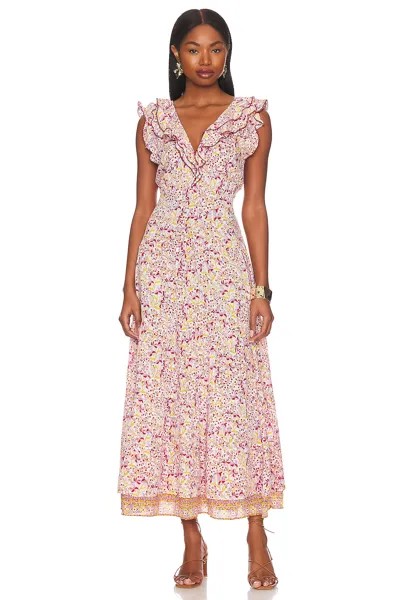Платье миди Poupette St Barth Della, цвет Purple Mini Jonquille