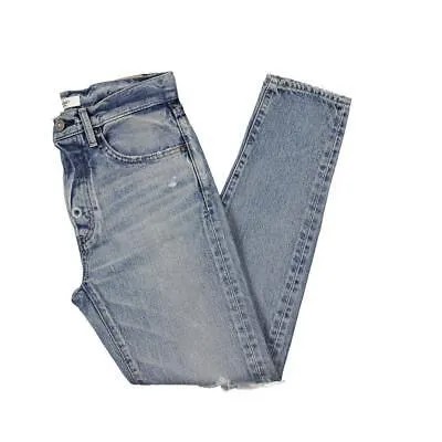 Винтажные женские рваные джинсы Moussy с зауженным кроем BHFO 7600