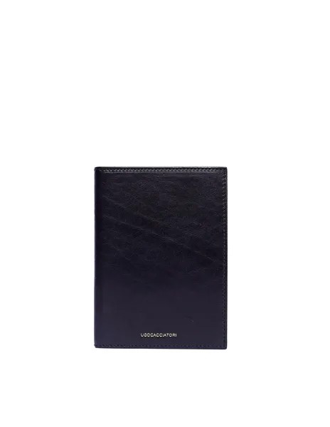 Черный кошелек Passport из гладкой кожи