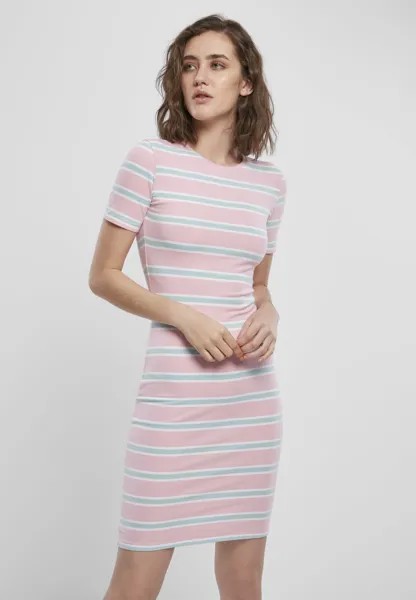 Платье из джерси Urban Classics, розовый