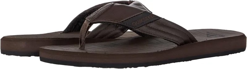 Шлепанцы Carver Tropics II Quiksilver, цвет Brown/Brown/Black