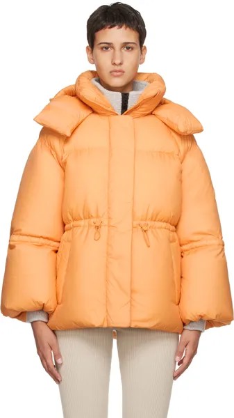 Оранжевый пуховик Leone Mackage
