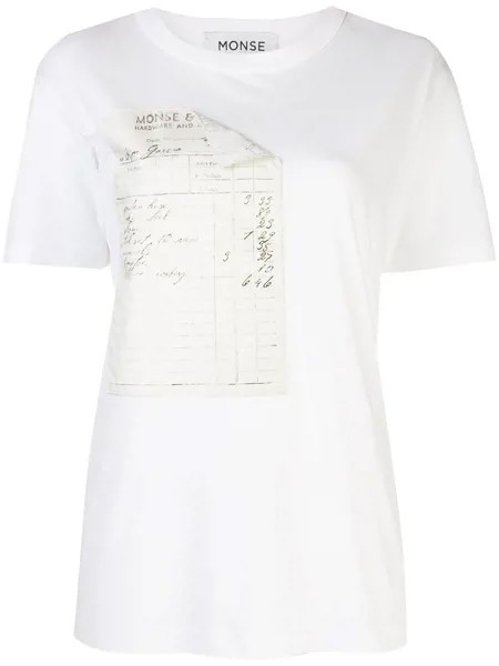 Monse футболка Receipt с принтом