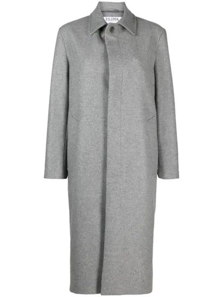 Однобортный тренч Filippa K, серый