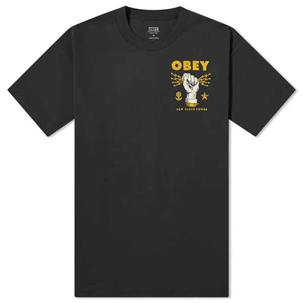 Футболка Obey New Clear Power T-Shirt, черный