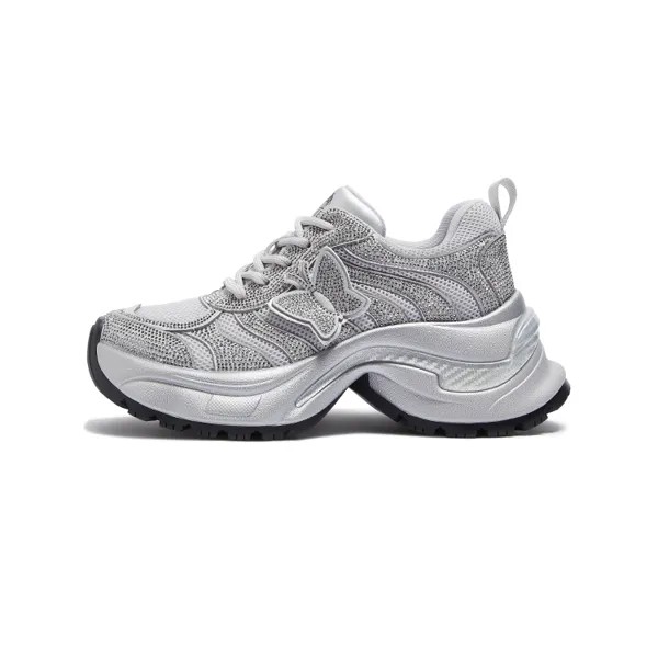 Кроссовки CAMEL Chunky Sneakers Women's Low-top, серебряный