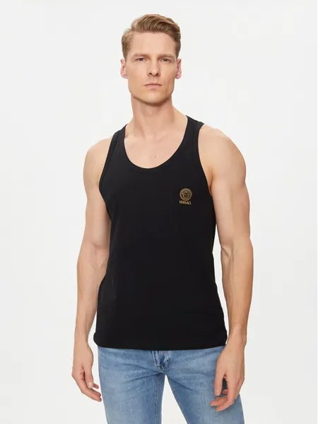 Майка стандартного кроя Versace, черный
