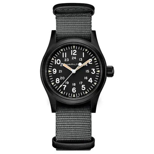 Наручные часы Hamilton Часы Hamilton Khaki Field Mechanical H69409930, черный