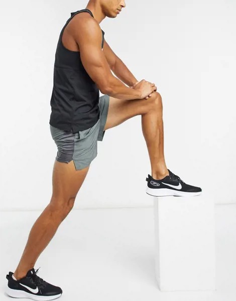 Серые шорты длиной 5 дюймов Nike Running Challenger-Серый