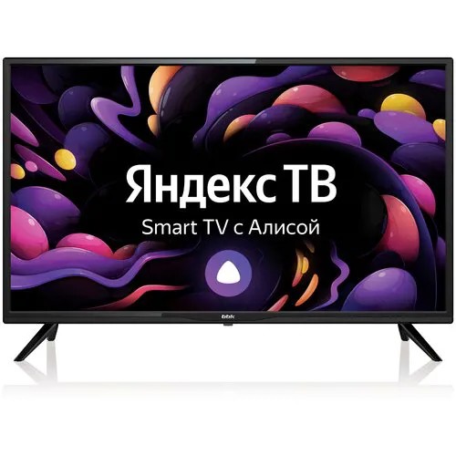 Телевизор BBK LCD 32 LEX 7239/TS2C Yandex с Алисой черный Smart TV USB