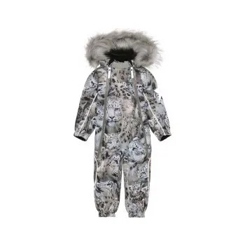 Комбинезон зимний Molo Pyxis Fur, Snowy Leopards, серый