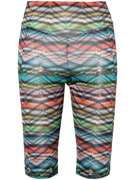 Missoni шорты с узором зигзаг, синий