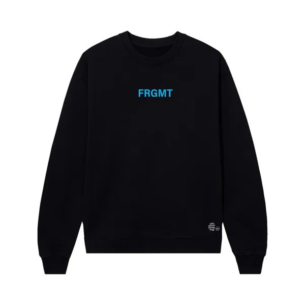 Толстовка Anti Social Social Club x Fragment Design Logo Crewneck, черный