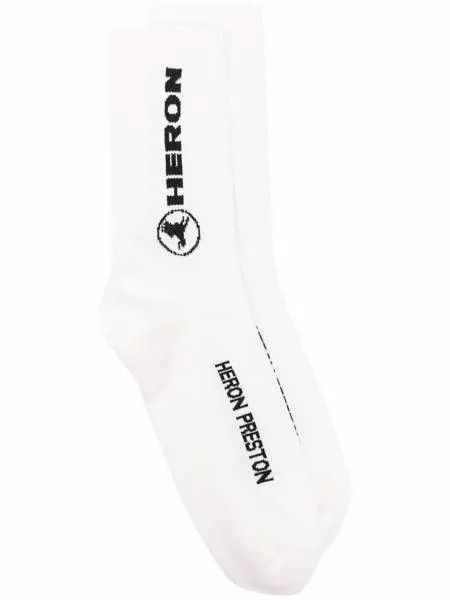 Heron Preston intarsia-knit logo socks