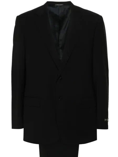 Corneliani костюм с однобортным пиджаком, черный