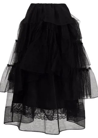 Simone Rocha юбка из тюля с оборками