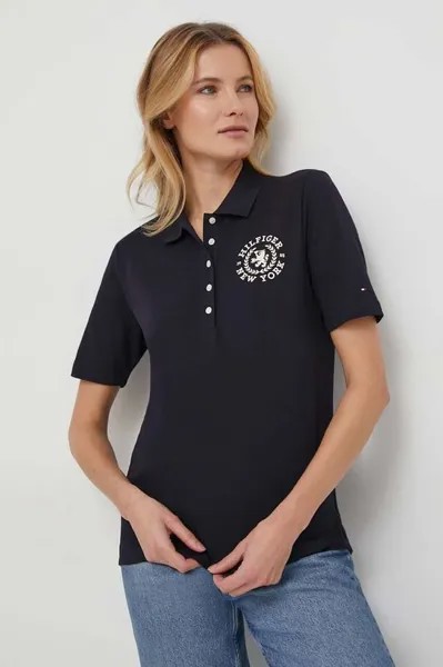 Поло Tommy Hilfiger, темно-синий