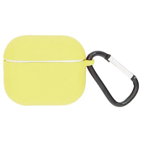 Чехол для Airpods 3 Viva Case с карабином Yellow