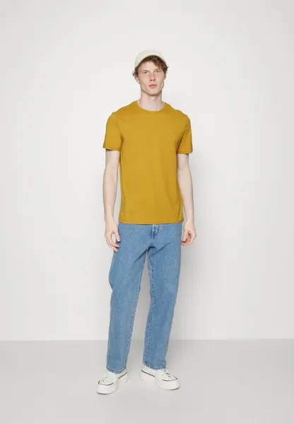 Базовая футболка 5 Pack Pier One, цвет mottled dark blue/yellow/orange