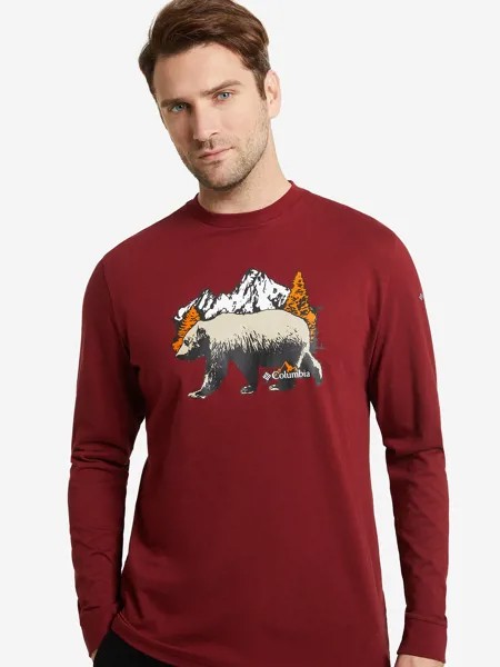 Лонгслив мужской Columbia Blue Reef LS Graphic Tee, Красный