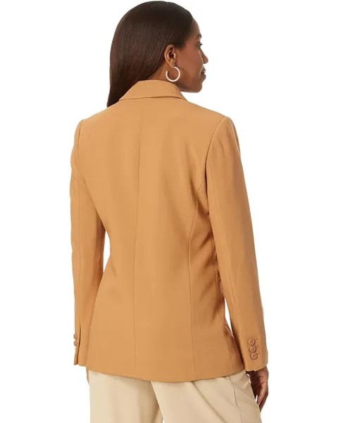 Куртка DKNY Peak Lapel Besom Pocket Six-Button DB Jacket, цвет Pecan