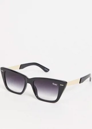Женские очки «кошачий глаз» в черной оправе Quay Prove It-Черный цвет