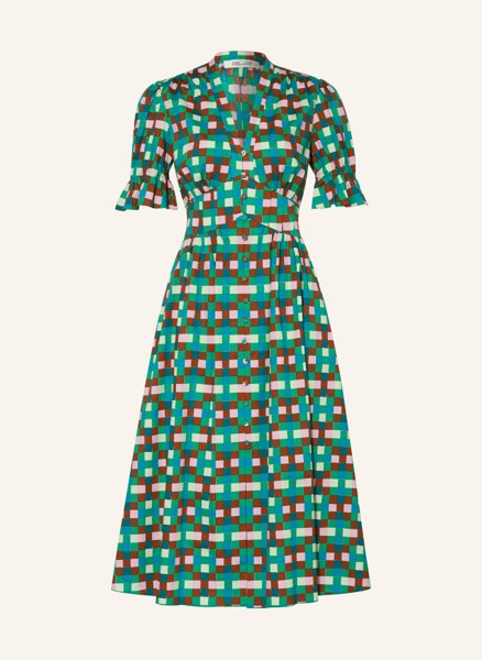 Платье-рубашка эрика Diane Von Furstenberg, зеленый