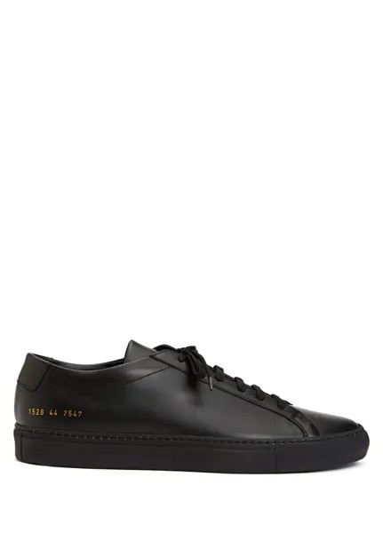 Черные мужские кожаные кроссовки Common Projects