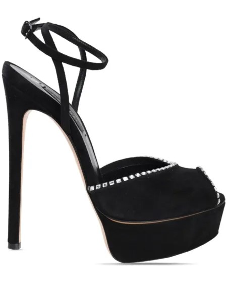 Casadei сандалии Flora Jolly 140 мм, черный