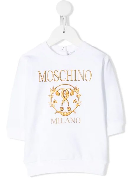 Moschino Kids топ с логотипом