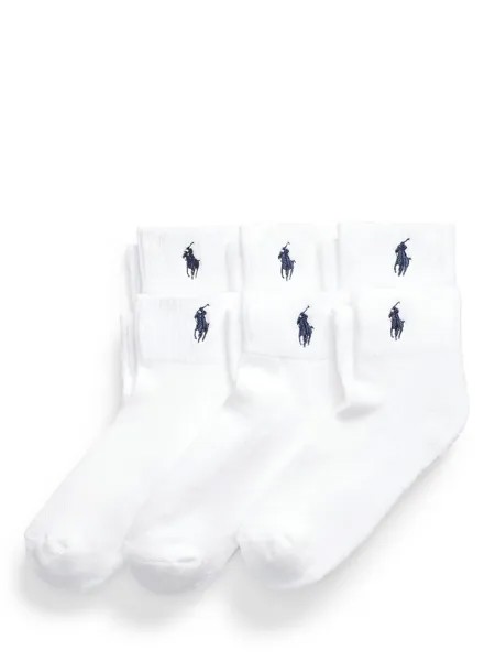 Носки до щиколотки с мягкой подошвой Ralph Lauren, белый