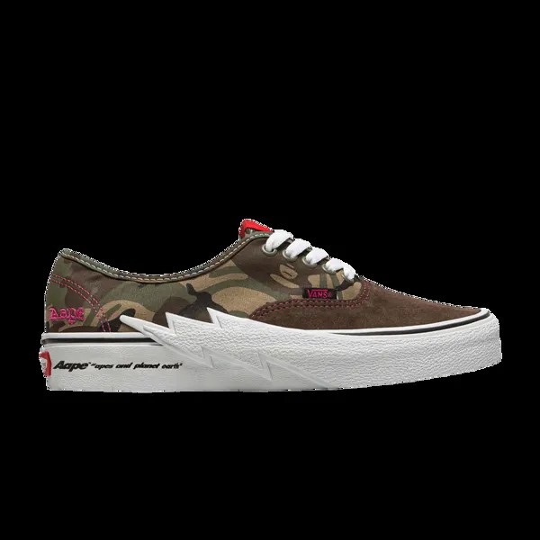 Ботинки AAPE x Authentic Vans, зеленый