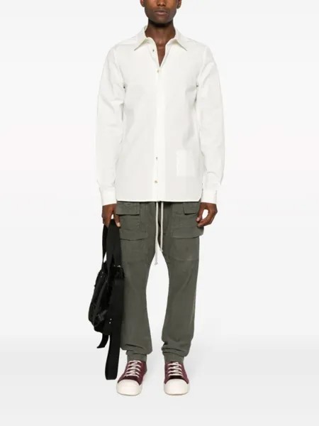 Rick Owens рубашка с длинными рукавами, белый