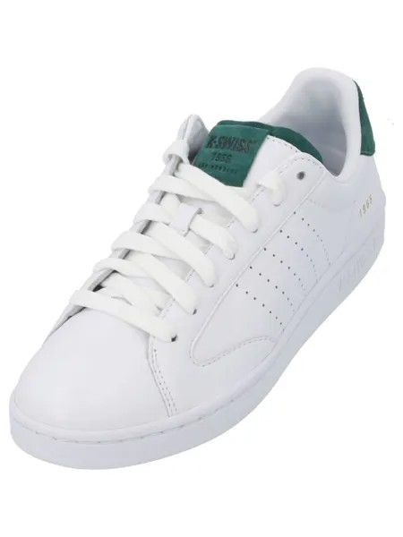 Кроссовки на шнуровке K-SWISS, цвет white/white/posy green sd