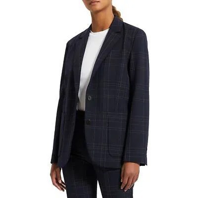 Theory Womens Dover Tech Suit-Separate Two Button Blazer Jacket BHFO 2751