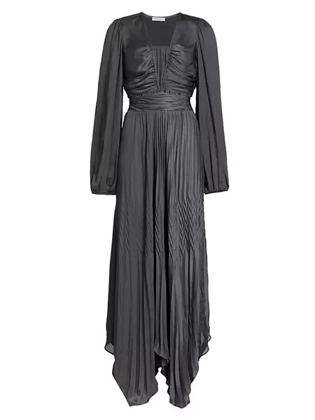 Платье макси с длинными рукавами Marley Ramy Brook, серый