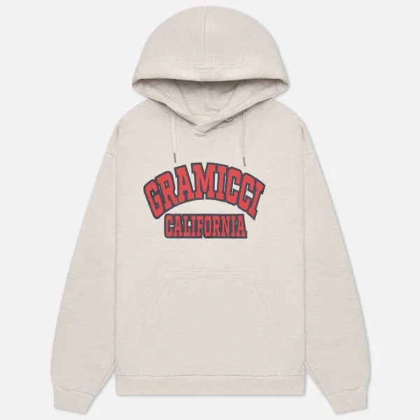 Мужская толстовка Gramicci Logo Gramicci California Hoodie бежевый, Размер L