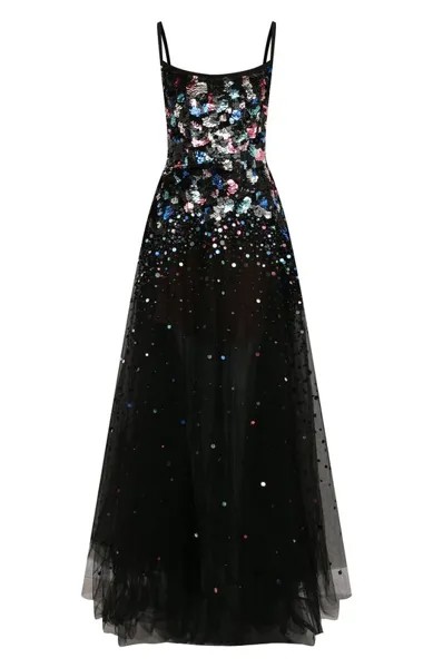 Платье с отделкой пайетками Elie Saab