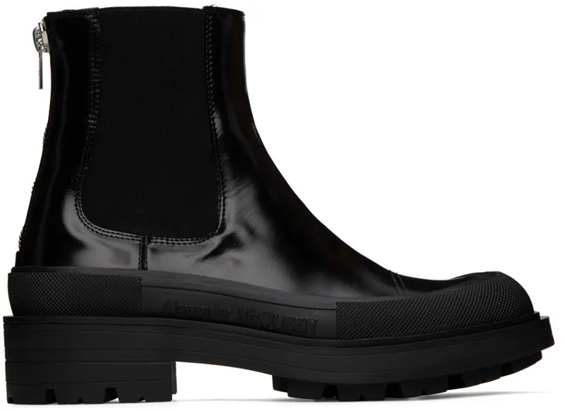 Черные кожаные ботинки челси Alexander McQueen