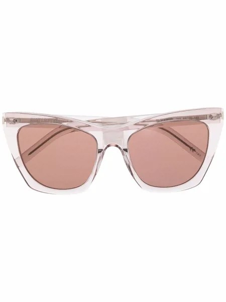 Saint Laurent Eyewear солнцезащитные очки в оправе 'бабочка'