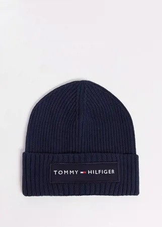 Шапка-бини Tommy Hilfiger-Темно-синий