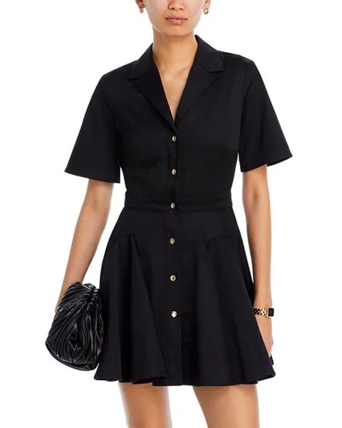 Шелковое платье-рубашка Jason Wu Collection, цвет Black